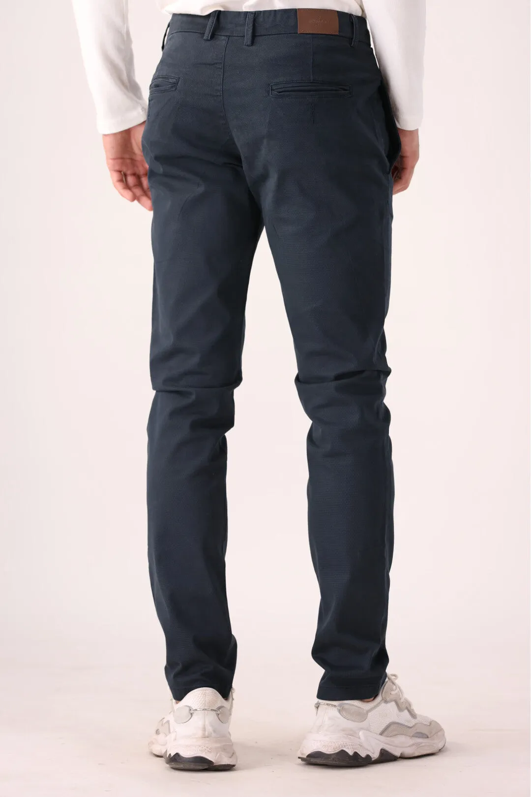 Navy Slim Fit Fashion Pent