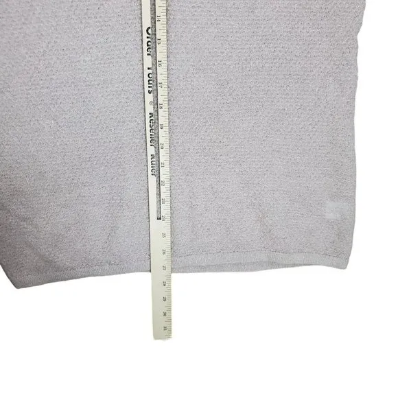 NEW Lewit Metallic Mohair Blend Sweater Size M V Neck Long Tie Sleeve Pullover