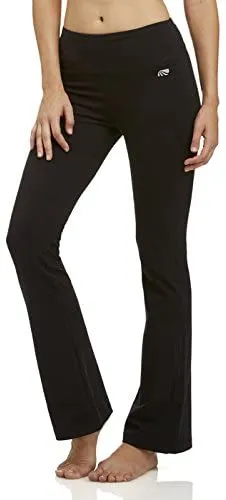 New Marika Women's Carrie Tummy Control Bootleg Pant with 32" inseam, Black, sz L!