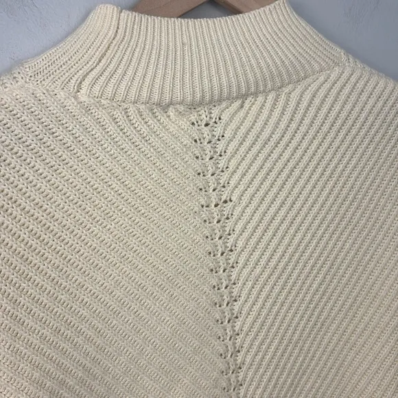 NEW Marine Layer Skylar Turtleneck‎ Sweater In Ivory Size XL