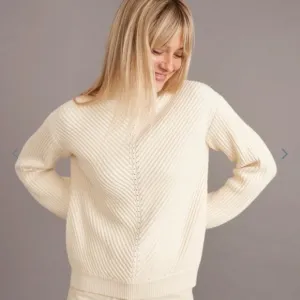 NEW Marine Layer Skylar Turtleneck‎ Sweater In Ivory Size XL