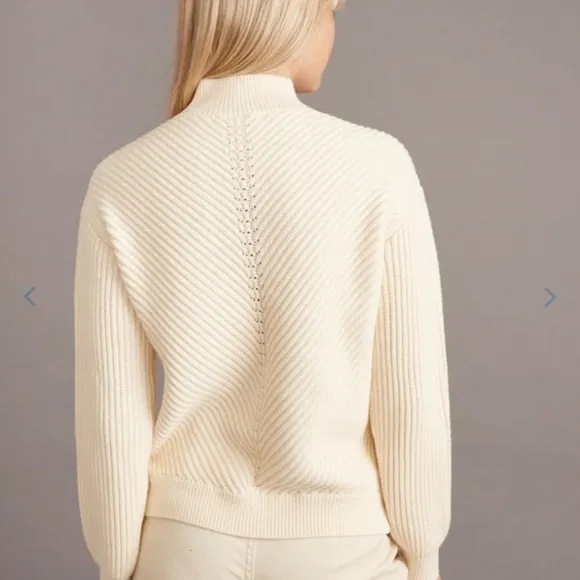 NEW Marine Layer Skylar Turtleneck‎ Sweater In Ivory Size XL