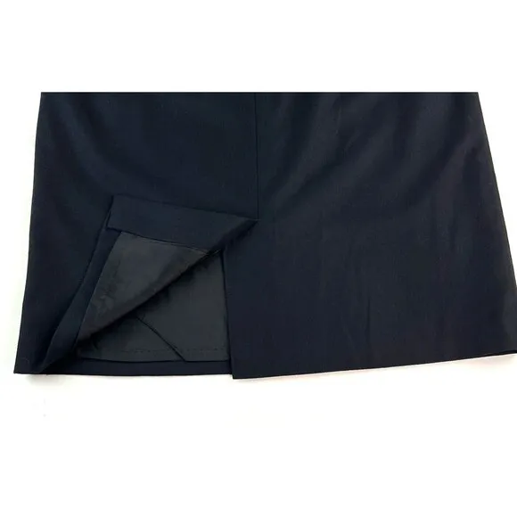 New Pendleton Black Virgin Wool Pencil Skirt Womens Size 18 Vintage 34x27.5
