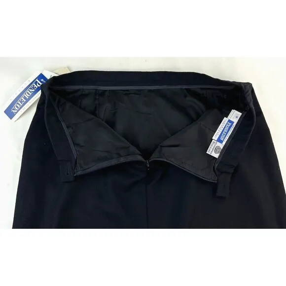 New Pendleton Black Virgin Wool Pencil Skirt Womens Size 18 Vintage 34x27.5