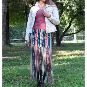NEW SCULLY rio rancho skirt in multi