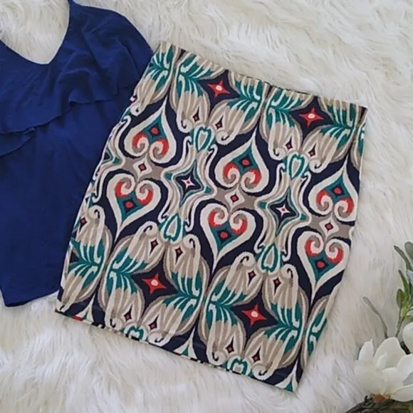 NEW Tart Collections Lucia Ikat Pencil Skirt