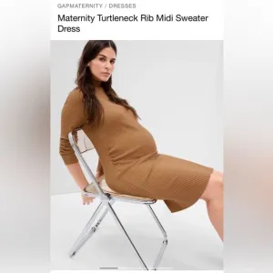 NEW without tags light brown maternity turtleneck sweater size large