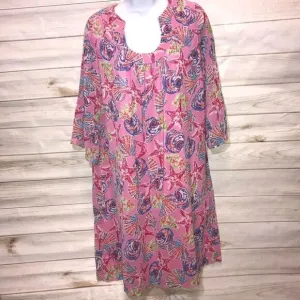 NEW! Tracy Negoshian Alice Shift Dress Sea Star L