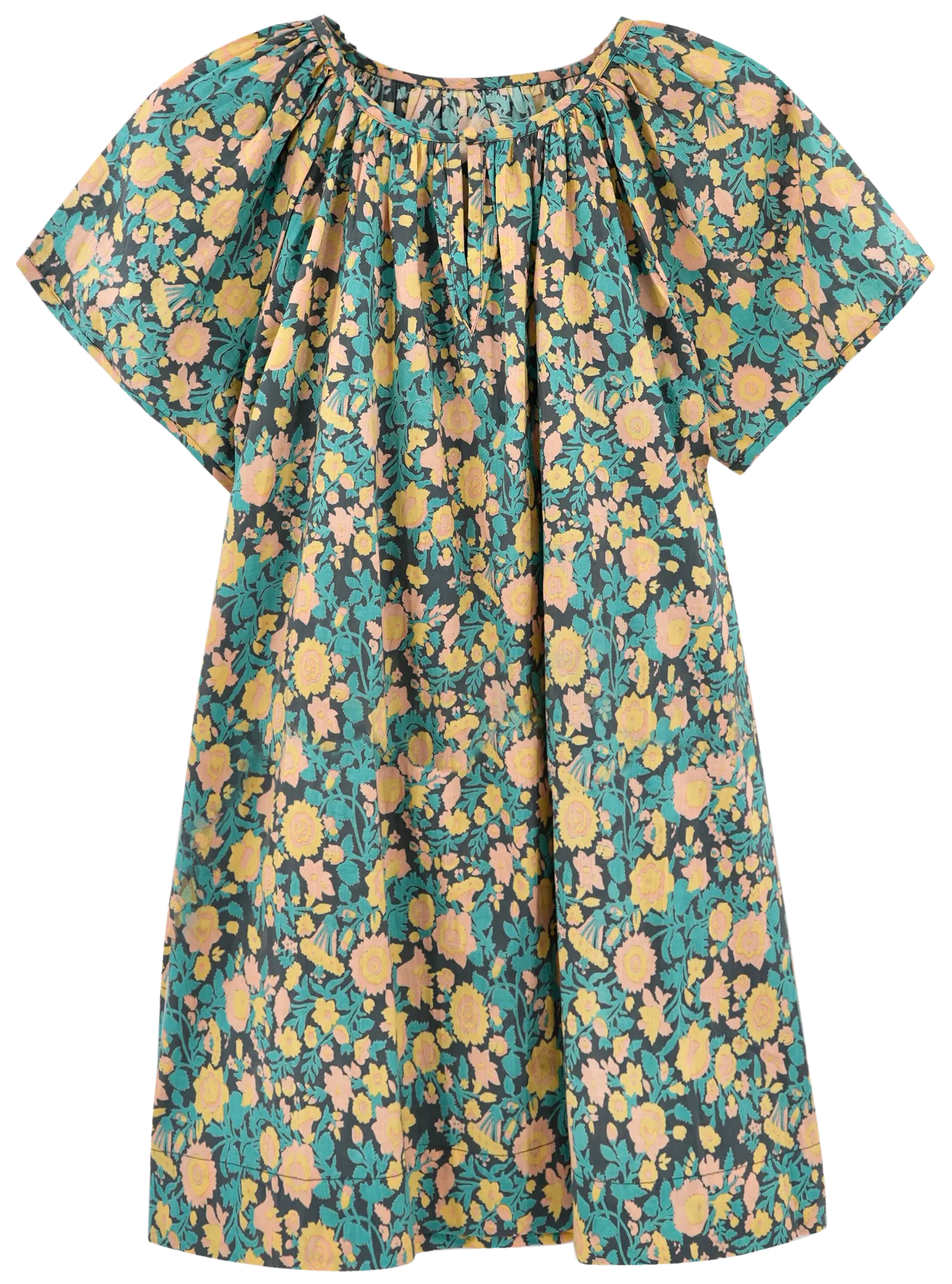 Night Dress in Onyx Bloom
