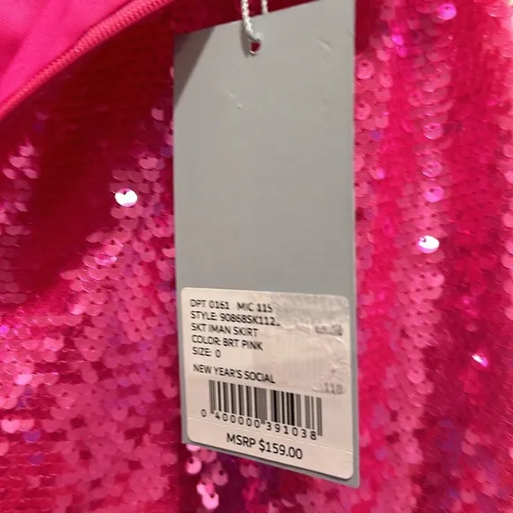 NWT Antonio MelaniIman Sequin Pencil Midi Skirt