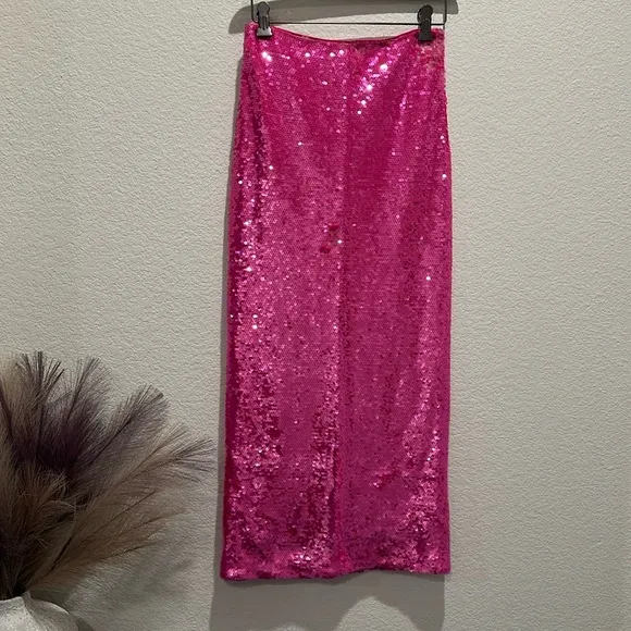 NWT Antonio MelaniIman Sequin Pencil Midi Skirt