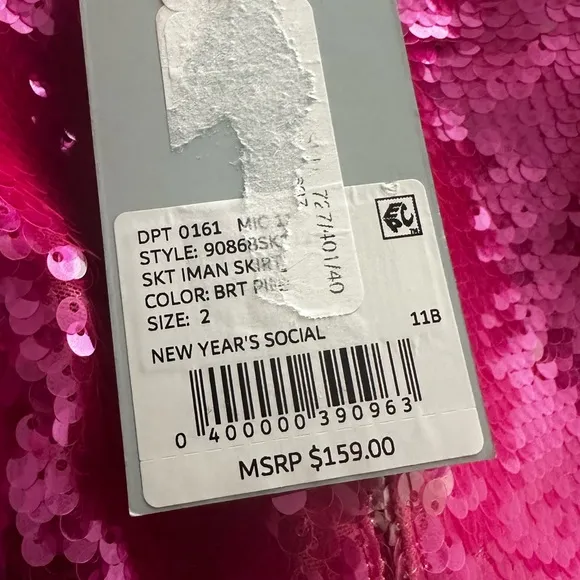NWT Antonio MelaniIman Sequin Pencil Midi Skirt