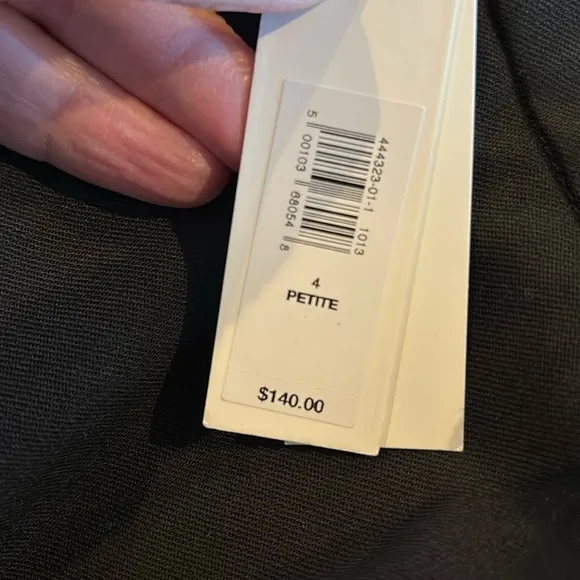 NWT Banana Republic Siena Wool Black Pencil Skirt Size 4P