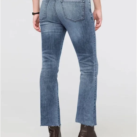 NWT DUER Womens Kick Flare Denim Pant in Beach Blue