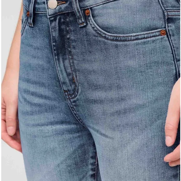 NWT DUER Womens Kick Flare Denim Pant in Beach Blue