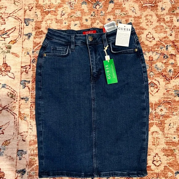 NWT guess high rise pencil skirt