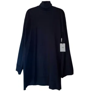NWT! LPA Turtleneck Sweater with Flared Sleeves in Black Sz L