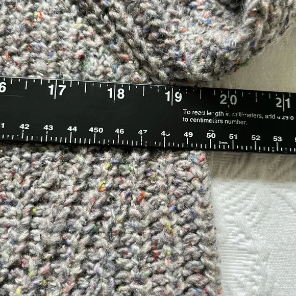 NWT Madewell Colorfleck Slouchy Ribbed Turtleneck Sweater XS