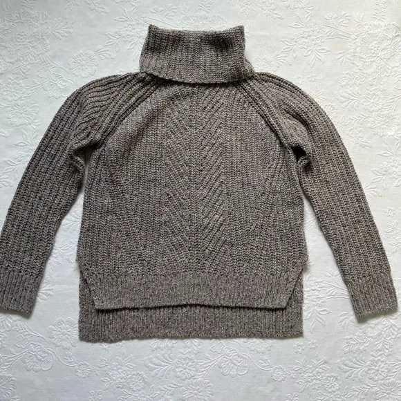 NWT Madewell Colorfleck Slouchy Ribbed Turtleneck Sweater XS