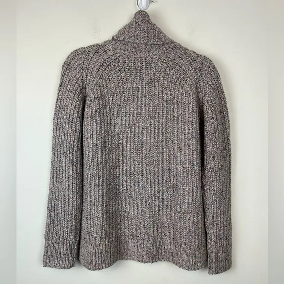 NWT Madewell Colorfleck Slouchy Ribbed Turtleneck Sweater XS