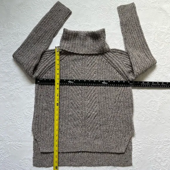 NWT Madewell Colorfleck Slouchy Ribbed Turtleneck Sweater XS