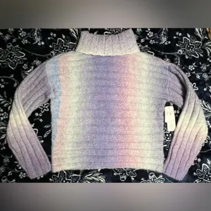 NWT! Olivia Sky Tie Die Oversized Turtleneck Sweater 20-26”