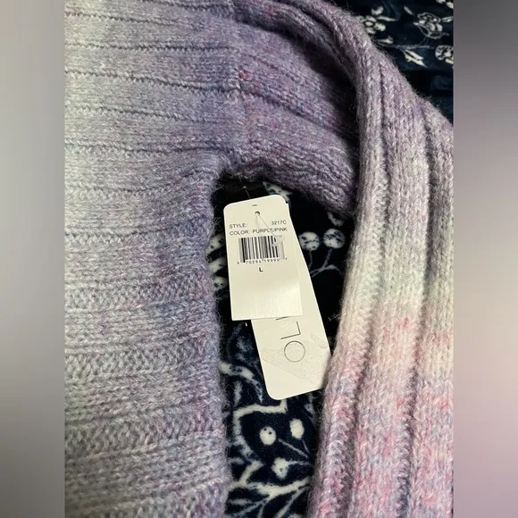 NWT! Olivia Sky Tie Die Oversized Turtleneck Sweater 20-26”