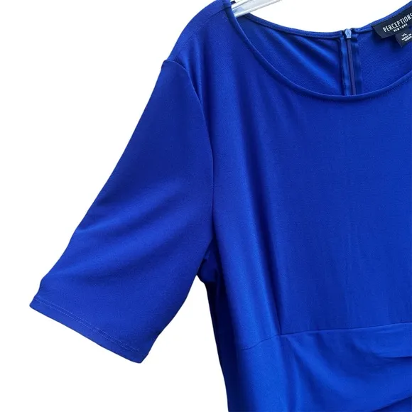 NWT Perceptions New York Cobalt Blue Dress size: XL