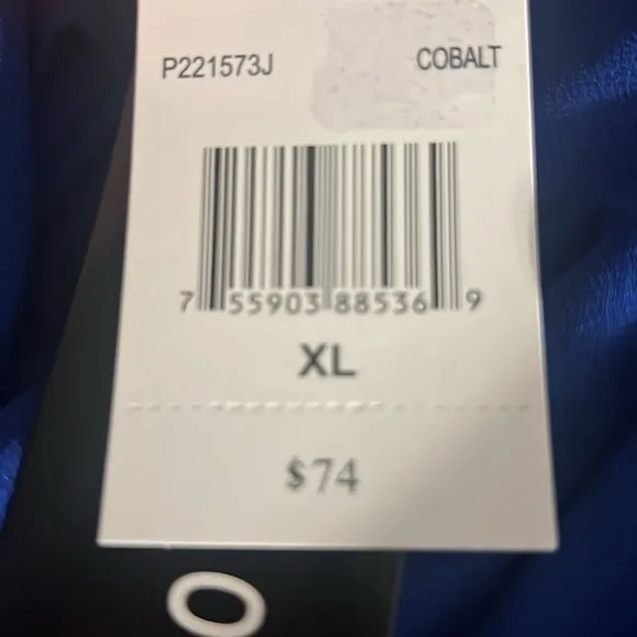 NWT Perceptions New York Cobalt Blue Dress size: XL