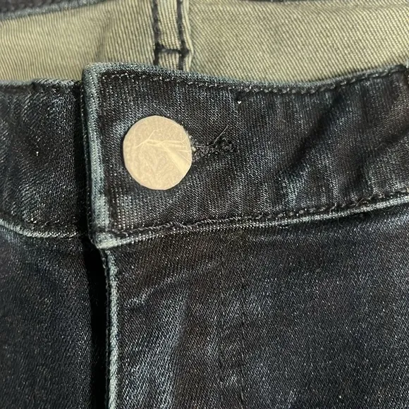 NWT prAna Sz 12 / 31 Tall Dark Indigo Bootcut Geneva Denim Jeans Sustainable