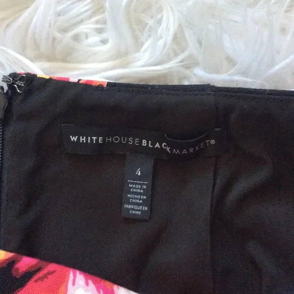 NWT WHBM Floral Stretch Pencil Skirt