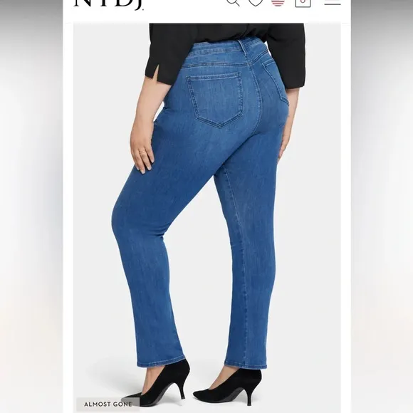 NYDJ Petite Le Silhouette Slim Bootcut High Rise Jeans Amour Size 14P NWT