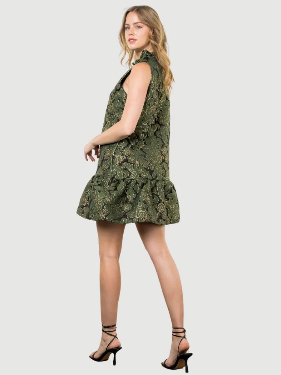 Olive Damask
