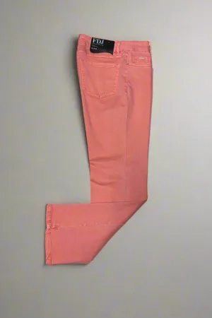 Olivia Boot Crop Pant in Coral