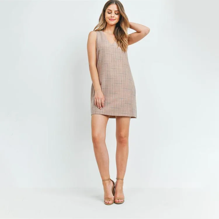 Olivia Plaid Shift Dress