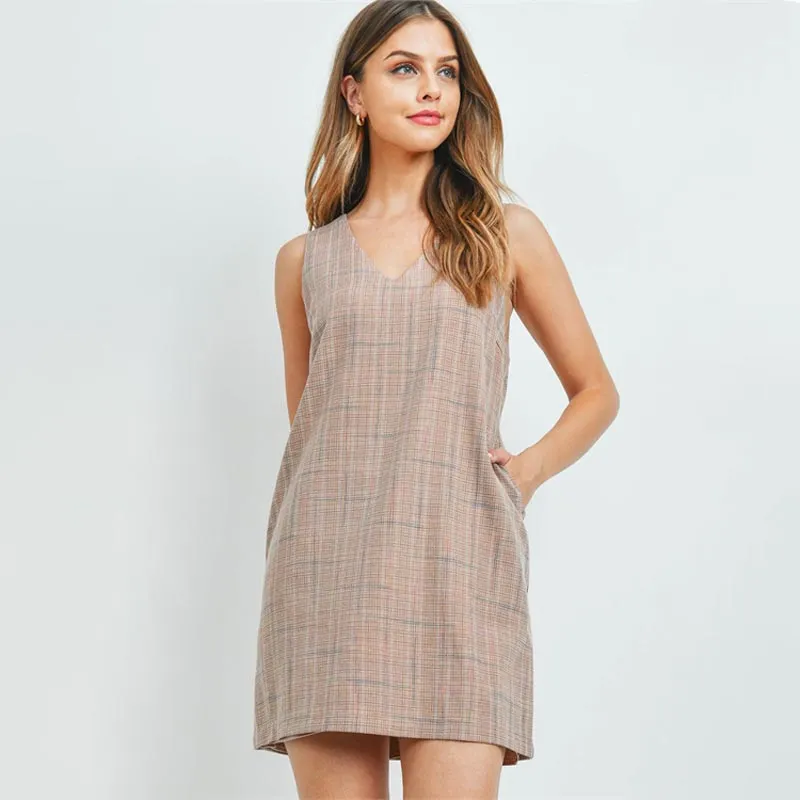 Olivia Plaid Shift Dress