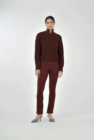 Paper Label - Avery Crew Neck Sweater (Dark Truffle)