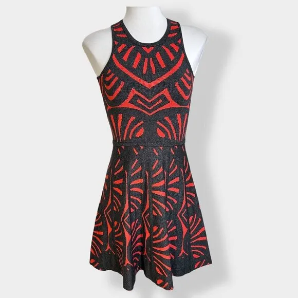 Parker Clarence Fit and Flare Sweater Dress