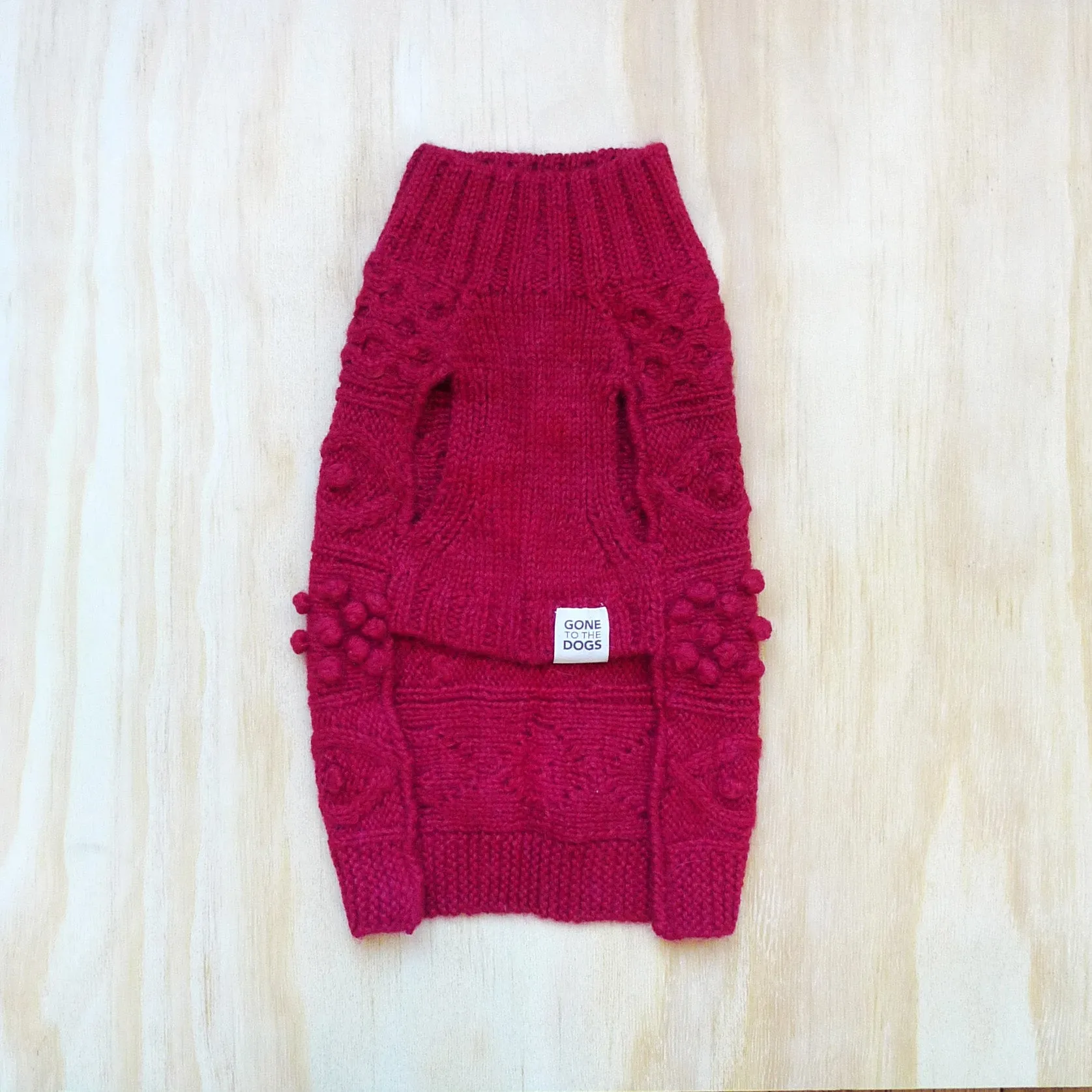 Parker Turtleneck Cable Sweater - Cherry Pink