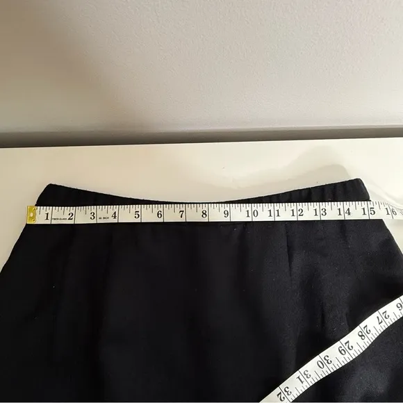 Pendelton - 100% Virgin Wool Midi Pencil Skirt Black - US 12