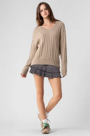 Penny Cable Knit Sweater