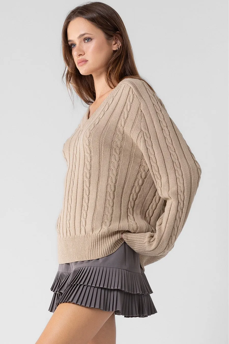 Penny Cable Knit Sweater