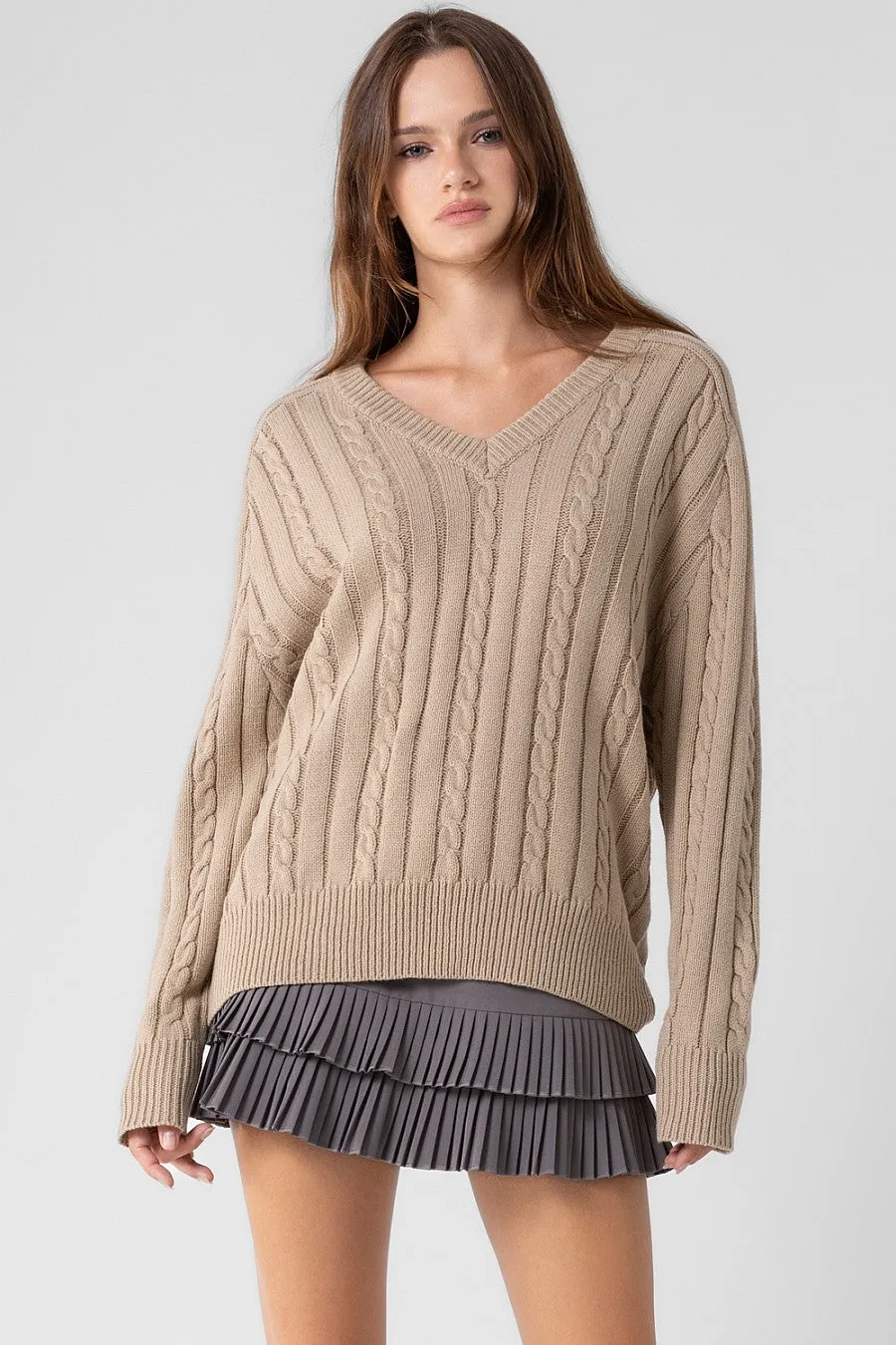 Penny Cable Knit Sweater