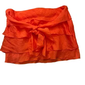 Peppermayo women’s End of Us orange mini skirt. Size 8