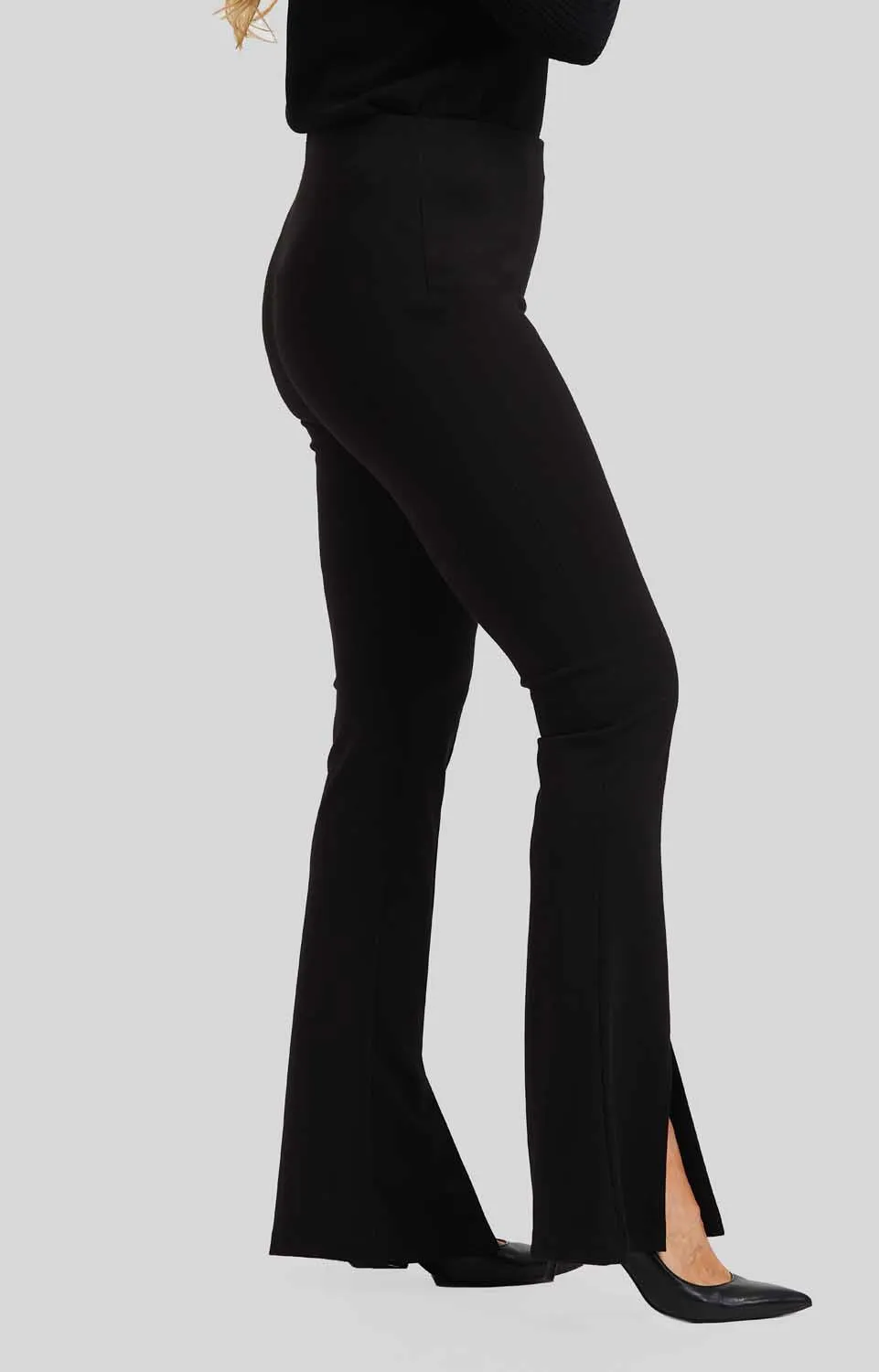 Perry Super Slim Seamed Slit Pant - Paramount Knit: FINAL SALE COLORS