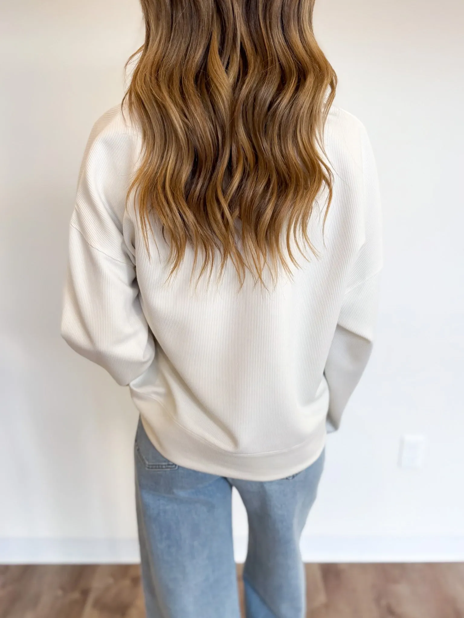 Persephone V Neck Pullover in Mystic Blue