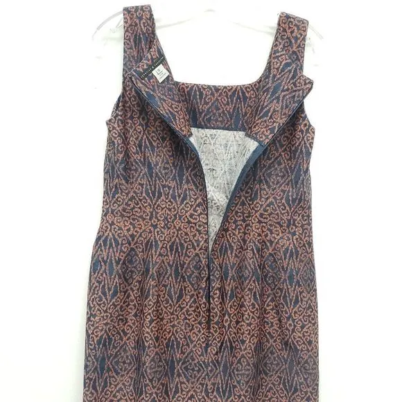 Peruvian Connection Batik Shift Dress Size 10