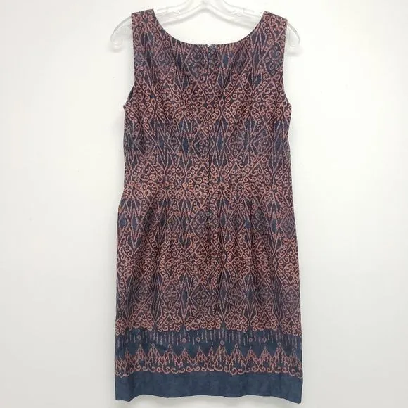 Peruvian Connection Batik Shift Dress Size 10