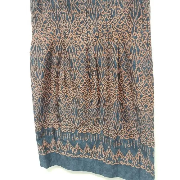 Peruvian Connection Batik Shift Dress Size 10