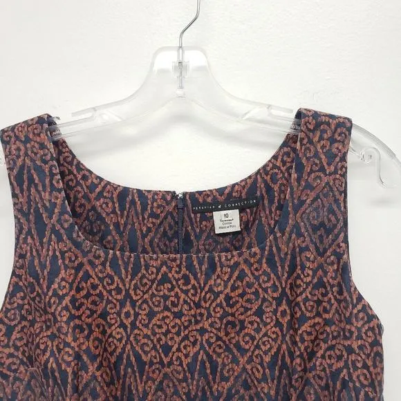 Peruvian Connection Batik Shift Dress Size 10